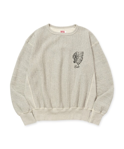 CALEE（キャリー）の「TOMPKIN’S LOOP TYPE 40’S CREWNECK SW（スウェット・メンズ・グレー/ブラック・MEDIUM/LARGE/X-LARGE）」の3枚目の写真