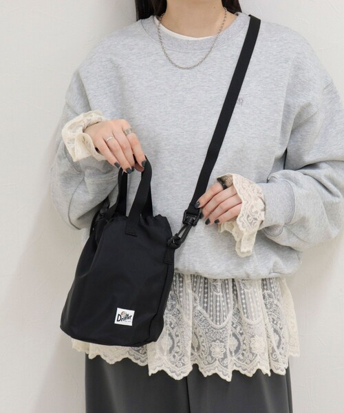 fredy emue（フレディエミュ）の「【Drifter/ドリフター】DRAWSTRING POUCH（ショルダーバッグ・レディース・ライトブルー/ブラック/ブラック系その他2/パープル・FREE）」の8枚目の写真