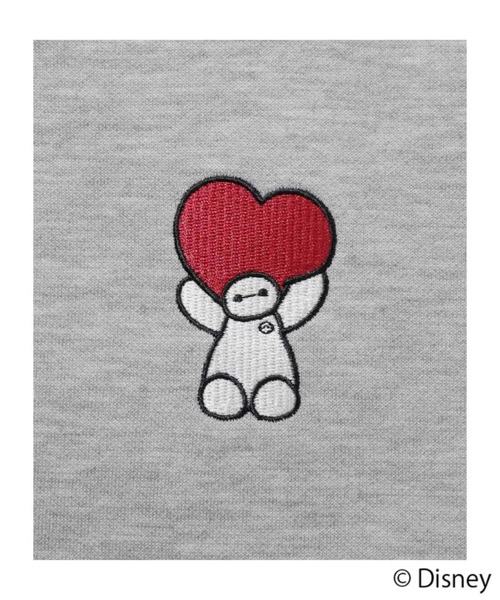 Disney（ディズニー）の「【別注デザイン】キャラクター刺繍ジップパーカー 【PEANUTS / BAYMAX / TOM & JERRY】（パーカー・メンズ・杢グレー/オートミール/スミクロ・S/M/L/XL）」の7枚目の写真