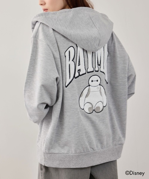 Disney（ディズニー）の「【別注デザイン】キャラクター刺繍ジップパーカー 【PEANUTS / BAYMAX / TOM & JERRY】（パーカー・メンズ・杢グレー/オートミール/スミクロ・S/M/L/XL）」の16枚目の写真