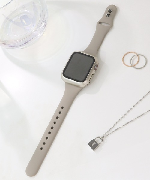 Urban Coral(アーバンコーラル)の「Apple Watch Band / アップルウォッチ くすみカラーシリコンスリムタイプバンド / Urban Coral(デジタル腕時計・レディース・ベージュ系/ベージュ系その他2/ブラウン系その他/グレー系その他/ブラック系その他2/ベージュ系その他/パープル系その他2/ホワイト系その他/ピンク系その他2/グレー系その他2/レッド系その他2/ブラウン系その他2/ホワイト系その他2/ピンク系その他/レッド系その他・40mm/44mm)」の5枚目の写真
