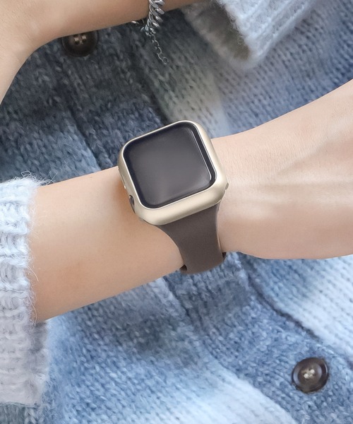 Urban Coral(アーバンコーラル)の「Apple Watch Band / アップルウォッチ くすみカラーシリコンスリムタイプバンド / Urban Coral(デジタル腕時計・レディース・ベージュ系/ベージュ系その他2/ブラウン系その他/グレー系その他/ブラック系その他2/ベージュ系その他/パープル系その他2/ホワイト系その他/ピンク系その他2/グレー系その他2/レッド系その他2/ブラウン系その他2/ホワイト系その他2/ピンク系その他/レッド系その他・40mm/44mm)」の7枚目の写真