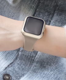 Apple Watch Band / アップルウォッチ くすみカラーシリコンスリムタイプバンド / Urban Coral