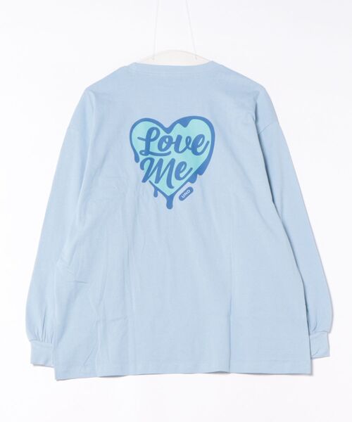 undeny.(アンディニ-)の「undeny/アンディニー Love me L/S Tシャツ(Tシャツ/カットソー・レディース・ホワイト/サックスブルー・F)」の9枚目の写真
