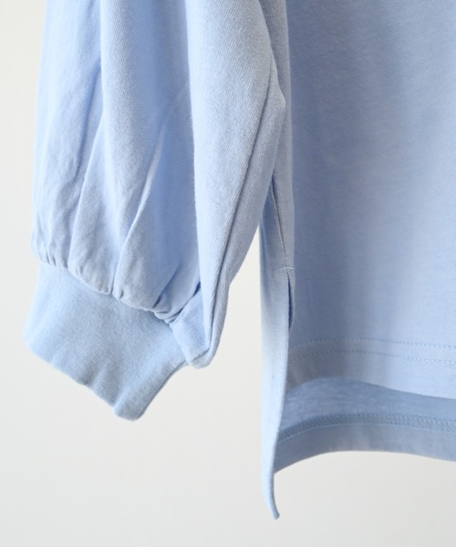 undeny.(アンディニ-)の「undeny/アンディニー Love me L/S Tシャツ(Tシャツ/カットソー・レディース・ホワイト/サックスブルー・F)」の6枚目の写真