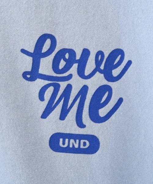undeny.(アンディニ-)の「undeny/アンディニー Love me L/S Tシャツ(Tシャツ/カットソー・レディース・ホワイト/サックスブルー・F)」の7枚目の写真