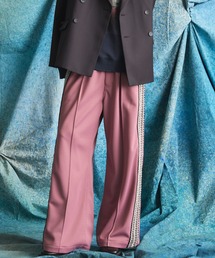 MAISON SPECIAL（メゾンスペシャル）の「《UNISEX》Bright Jersey Sideline One-tuck Prime-Wide Track Pants ブライトジャージーサイドラインワンタックプライムワイドトラックパンツ【MAISON SPECIAL メゾンスペシャル】（スウェットパンツ）」