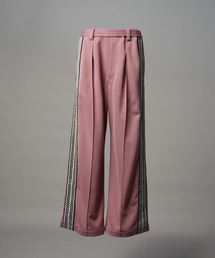MAISON SPECIAL（メゾンスペシャル）の「《UNISEX》Bright Jersey Sideline One-tuck Prime-Wide Track Pants ブライトジャージーサイドラインワンタックプライムワイドトラックパンツ【MAISON SPECIAL メゾンスペシャル】（スウェットパンツ）」
