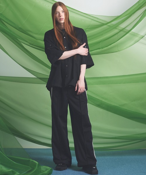UNISEX》Bright Jersey Sideline One-tuck Prime-Wide Track Pants