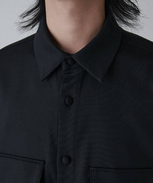 Lui's（ルイス）の「ダブルポケットオーバーシャツブルゾン（シャツ/ブラウス・メンズ・グレー/ブラック・M/S）」の21枚目の写真