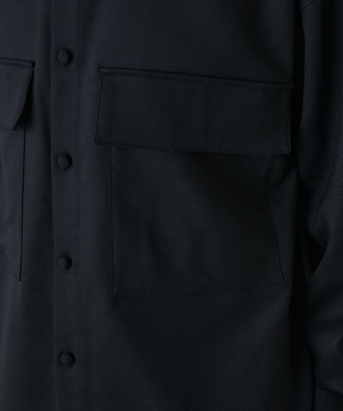 Lui's（ルイス）の「ダブルポケットオーバーシャツブルゾン（シャツ/ブラウス・メンズ・グレー/ブラック・M/S）」の22枚目の写真