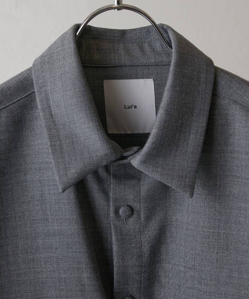 Lui's（ルイス）の「ダブルポケットオーバーシャツブルゾン（シャツ/ブラウス・メンズ・グレー/ブラック・M/S）」の17枚目の写真