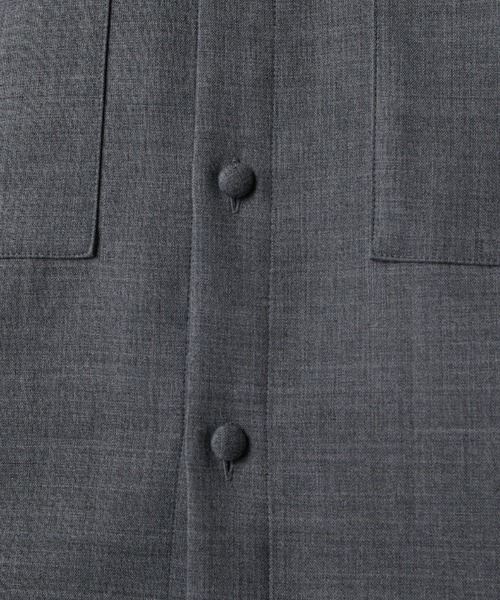 Lui's（ルイス）の「ダブルポケットオーバーシャツブルゾン（シャツ/ブラウス・メンズ・グレー/ブラック・M/S）」の20枚目の写真