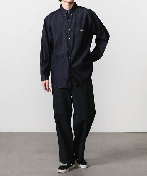 DANTON（ダントン）の「DANTON | ナイロンタッサー ワイドパンツ MEN（その他パンツ・メンズ・ブルー/ネイビー・38/40）」の16枚目の写真