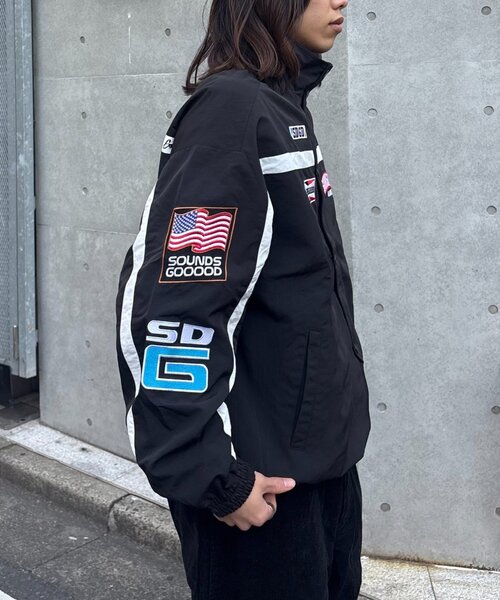 SOUNDSGOOOOD（サウンズグッド）の「【SOUNDS GOOOOD】レーシングジャケット（ブルゾン・メンズ・ブラック/ブラウン・ONE SIZE）」の6枚目の写真