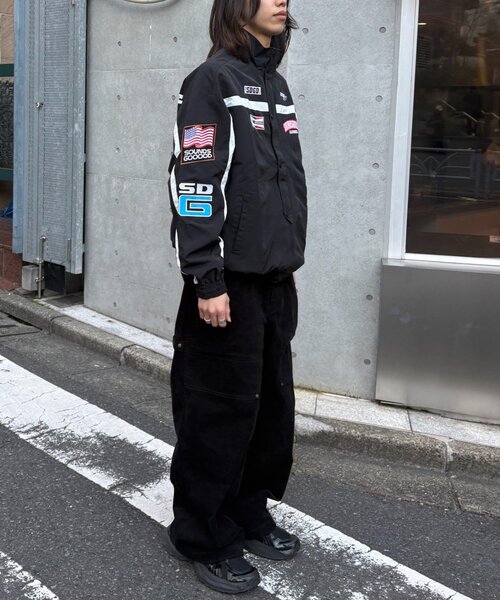 SOUNDSGOOOOD（サウンズグッド）の「【SOUNDS GOOOOD】レーシングジャケット（ブルゾン・メンズ・ブラック/ブラウン・ONE SIZE）」の9枚目の写真