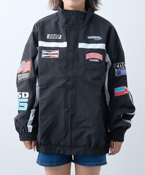 SOUNDSGOOOOD（サウンズグッド）の「【SOUNDS GOOOOD】レーシングジャケット（ブルゾン・メンズ・ブラック/ブラウン・ONE SIZE）」の13枚目の写真