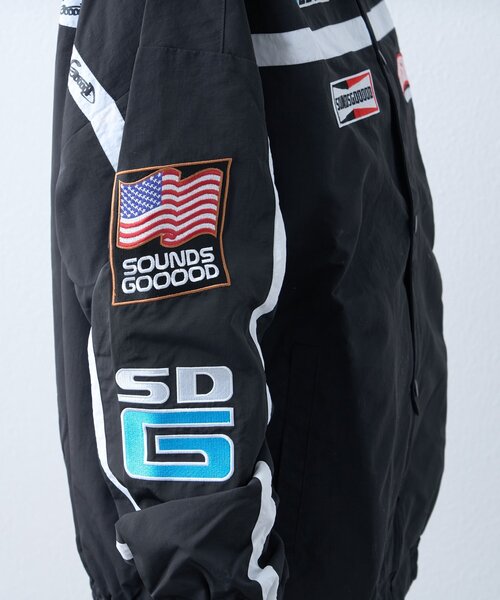 SOUNDSGOOOOD（サウンズグッド）の「【SOUNDS GOOOOD】レーシングジャケット（ブルゾン・メンズ・ブラック/ブラウン・ONE SIZE）」の18枚目の写真