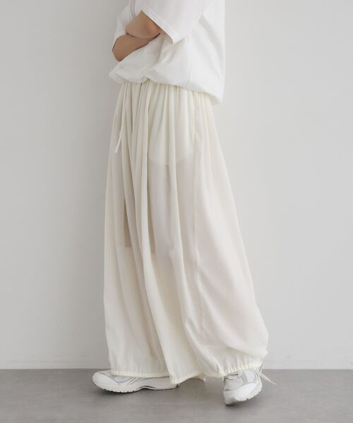 GARAGE OF GOOD CLOTHING（ガレージオブグッドクロージング）の「バルーンギャザーロングパンツ（その他パンツ・レディース・ネイビー/ブラック/オフホワイト・FREE）」の13枚目の写真