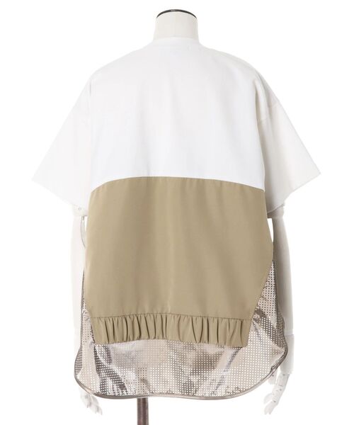 UN3D.(アンスリード)の「MOUNTAIN PARKA DOCKING TOP / マウンテンパーカードッキングトップ(Tシャツ/カットソー・レディース・ベージュ/ブラック・FREE)」の19枚目の写真