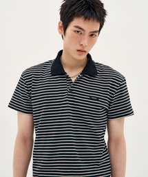 PROCESS（プロセス）の「Stripe PK Short-Sleeve - Black（Tシャツ/カットソー）」