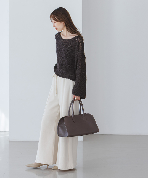 AULENTTI（オウレンティ）の「AULENTTI/オウレンティ レザートートバッグ（トートバッグ・レディース・ブラウン/ベージュ・FREE）」の21枚目の写真