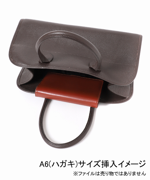 AULENTTI（オウレンティ）の「AULENTTI/オウレンティ レザートートバッグ（トートバッグ・レディース・ブラウン/ベージュ・FREE）」の7枚目の写真