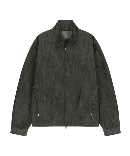 OJOS(オホス)の「Metal Denim Bomber Jacket / Khaki(ブルゾン・レディース・その他・1/2/3)」の2枚目の写真