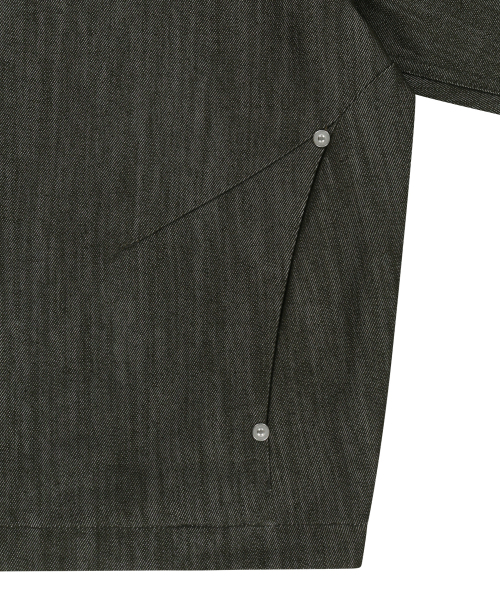 OJOS(オホス)の「Metal Denim Bomber Jacket / Khaki(ブルゾン・レディース・その他・1/2/3)」の5枚目の写真