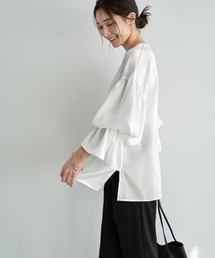 STYLE DELI（スタイルデリ）の「シボ生地ブラウジングスリーブブラウス（シャツ/ブラウス）」