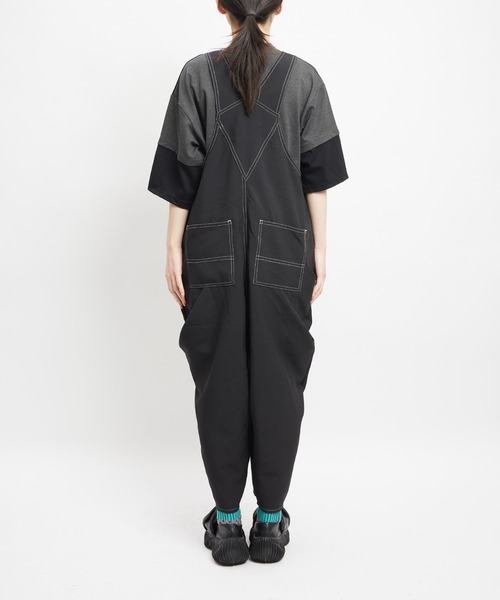 gomme(ゴム)の「ドレープサロペット(その他パンツ・レディース・ブラック/ベージュ・MEDIUM)」の10枚目の写真