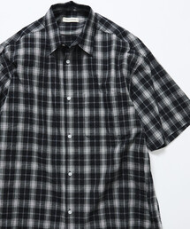 限定展開 Relax Fit リラックスフィット レギュラーカラー シアサッカー ショートスリーブ シャツ