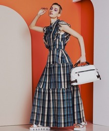 ロングチェックワンピース　DOUBLE STANDARD CLOTHING DOUBLE STANDARD CLOTHING（ダブルスタンダードクロージング）の