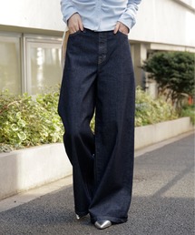 FREE'S MART | ◆【別注】ＳＯＭＥＴＨＩＮＧ　ＬＩＳＡワイドデニムパンツ(デニムパンツ)