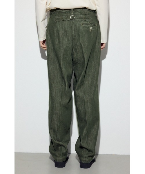 AZUL by moussy（アズールバイマウジー）の「リラックスデニムスラックス（デニムパンツ・メンズ・ワンウォッシュ/カーキ・MEDIUM/SMALL/LARGE）」の9枚目の写真