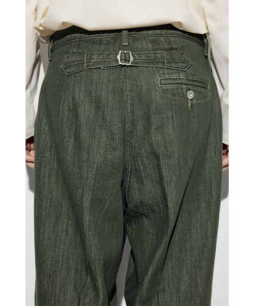 AZUL by moussy（アズールバイマウジー）の「リラックスデニムスラックス（デニムパンツ・メンズ・ワンウォッシュ/カーキ・MEDIUM/SMALL/LARGE）」の11枚目の写真