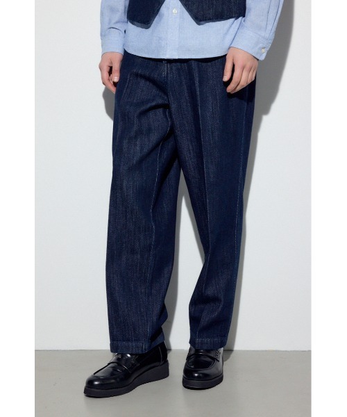 AZUL by moussy（アズールバイマウジー）の「リラックスデニムスラックス（デニムパンツ・メンズ・ワンウォッシュ/カーキ・MEDIUM/SMALL/LARGE）」の16枚目の写真