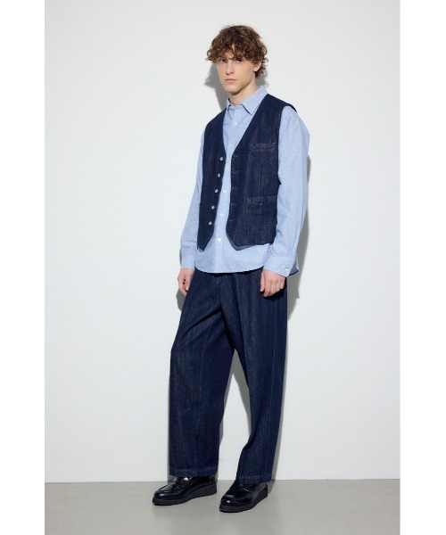 AZUL by moussy（アズールバイマウジー）の「リラックスデニムスラックス（デニムパンツ・メンズ・ワンウォッシュ/カーキ・MEDIUM/SMALL/LARGE）」の17枚目の写真