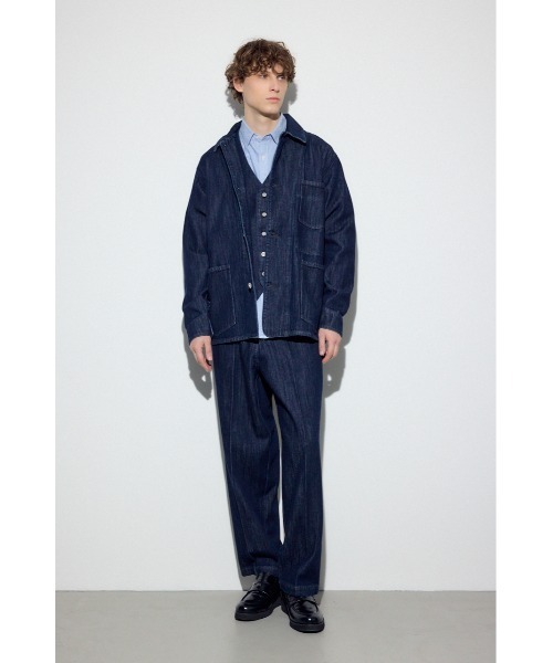 AZUL by moussy（アズールバイマウジー）の「リラックスデニムスラックス（デニムパンツ・メンズ・ワンウォッシュ/カーキ・MEDIUM/SMALL/LARGE）」の18枚目の写真