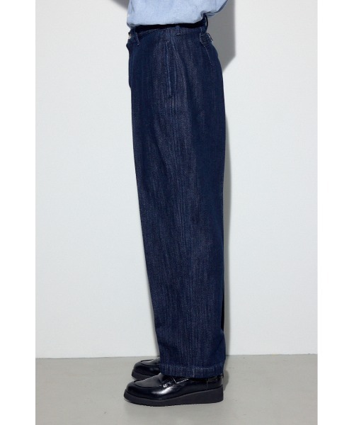 AZUL by moussy（アズールバイマウジー）の「リラックスデニムスラックス（デニムパンツ・メンズ・ワンウォッシュ/カーキ・MEDIUM/SMALL/LARGE）」の20枚目の写真