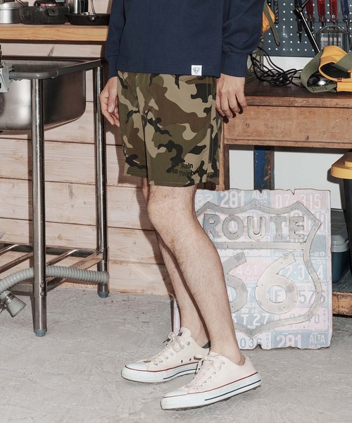 No Rain No Rainbow(ノーレインノーレインボー)の「mp14823-nylon easy shorts with two-tone embroidery ナイロンショートパンツ(NR26S-22)(その他パンツ・メンズ・カモフラージュ・XL/L/M/S)」の3枚目の写真
