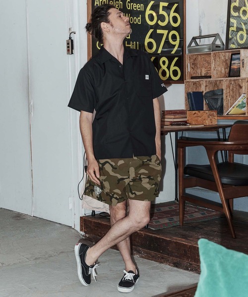 No Rain No Rainbow(ノーレインノーレインボー)の「mp14823-nylon easy shorts with two-tone embroidery ナイロンショートパンツ(NR26S-22)(その他パンツ・メンズ・カモフラージュ・XL/L/M/S)」の5枚目の写真