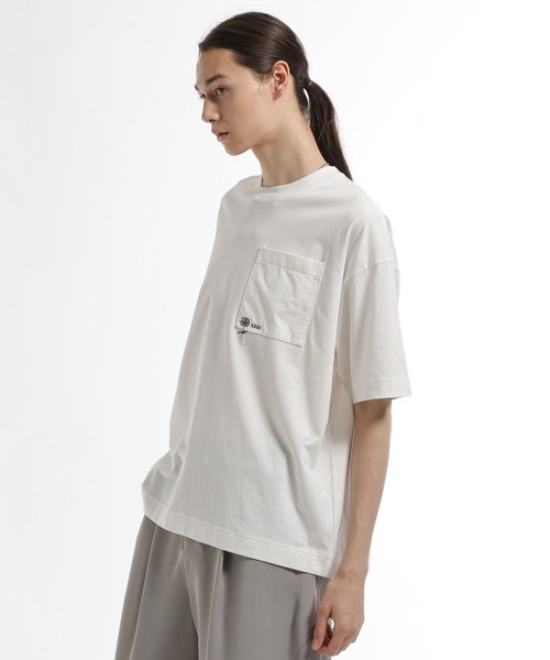 HARE（ハレ）の「【接触冷感】ポケットミニロゴカットソー(HARE)（Tシャツ/カットソー・メンズ・ブルー/パープル/ブラック/ホワイト/グレー・MEDIUM/SMALL）」の21枚目の写真