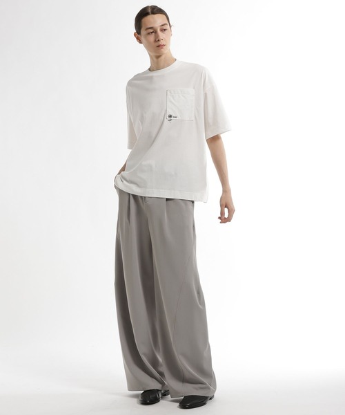 HARE（ハレ）の「【接触冷感】ポケットミニロゴカットソー(HARE)（Tシャツ/カットソー・メンズ・ブルー/パープル/ブラック/ホワイト/グレー・MEDIUM/SMALL）」の8枚目の写真