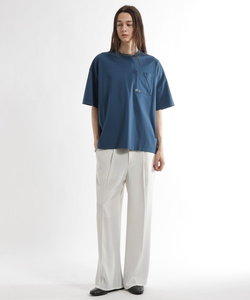 HARE（ハレ）の「【接触冷感】ポケットミニロゴカットソー(HARE)（Tシャツ/カットソー・メンズ・ブルー/パープル/ブラック/ホワイト/グレー・MEDIUM/SMALL）」の12枚目の写真