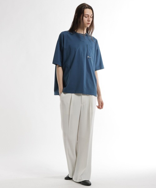 HARE（ハレ）の「【接触冷感】ポケットミニロゴカットソー(HARE)（Tシャツ/カットソー・メンズ・ブルー/パープル/ブラック/ホワイト/グレー・MEDIUM/SMALL）」の13枚目の写真