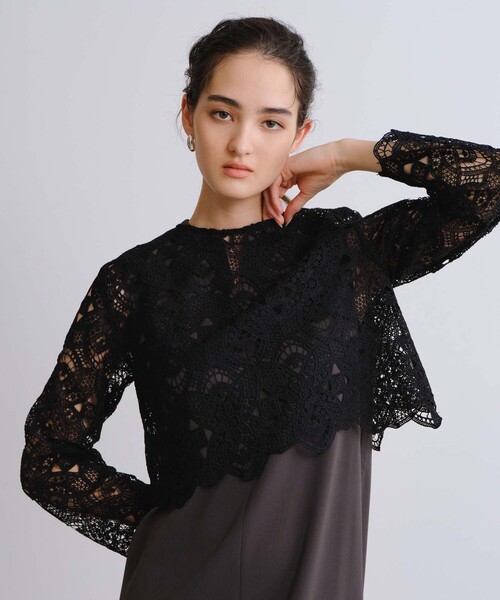 BIANCA(ビアンカ)の「【3WAYで着回せる】レースブラウスセットワンピース(ワンピース・レディース・ブラック/グレー系その他2/ベージュ・38)」の16枚目の写真