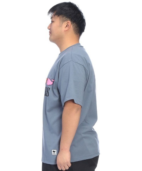 B&T CLUB(ビーティークラブ)の「Tシャツ 半袖 メンズ 大きいサイズ FAT ANIMALS クジラプリント クルーネック B&T CLUB (ビーアンドティークラブ)(Tシャツ/カットソー・メンズ・ブルー/ブラック・X3(6L~7L)/X2(4L~5L)/X1(3L~4L))」の18枚目の写真