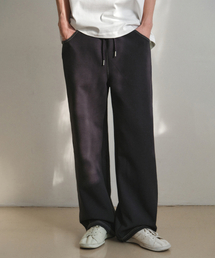 ラインステッチワイドスウェットパンツ_CHARCOAL(W26PT04)