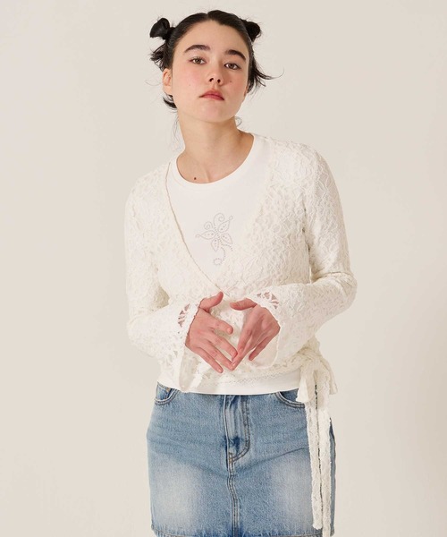 TINA：JOJUN（ティーナジョジュン）の「カットレース カシュクール トップス TINA：JOJUN（その他トップス・レディース・ホワイト系その他/ホワイト・M）」の7枚目の写真
